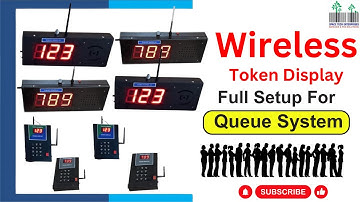Wireless Token Display & Dispenser | Queue Management System for Clinic, Lab, Hospital & More