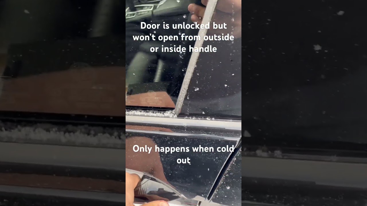 2016 bmw 550 driver side door won’t open