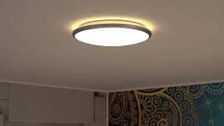 GBLY Lampada a soffitto piatta a LED - 23 cm Lampadina per bagno Bianca