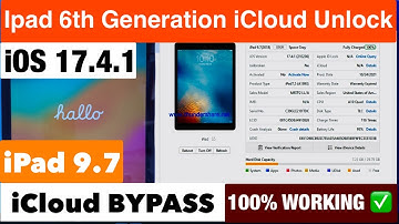 How To iPad 9.7-6th Generation iOS 17.4.1 iCloud Bypass ! ipad 9.7 A1893 iCloud Unlock By UnlockTool