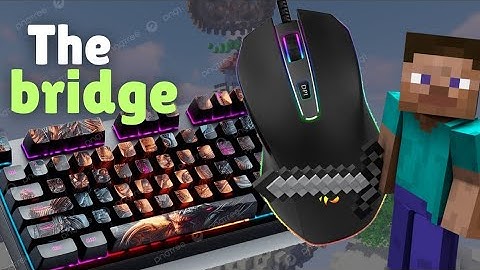 Keyboard + mouse ASMR gameplay | Minecraft hypixel the bridge
