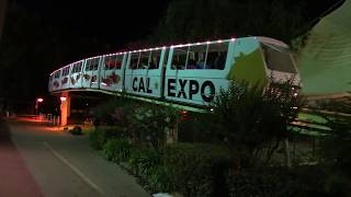 Cal Expo Monorail Night Scenes at the Fair