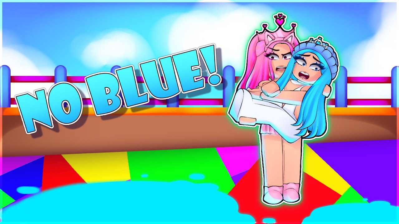 ROBLOX BUT YOU CAN'T TOUCH THE COLOR BLUE...