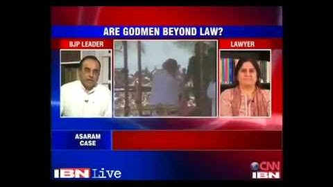 Dr Subramanian Swamy debate on CNN-IBN - Indian Media Vs Asaram Bapu