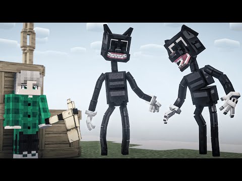 CARTOON CAT VS CARTOON DOG NO MINECRAFT! * TREVOR HENDERSON *