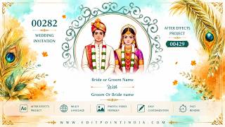 00282 - Wedding Invitation | Aftereffects  | Multi Language | www.editpointindia.com