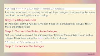 How to Increment a String Number in Ruby