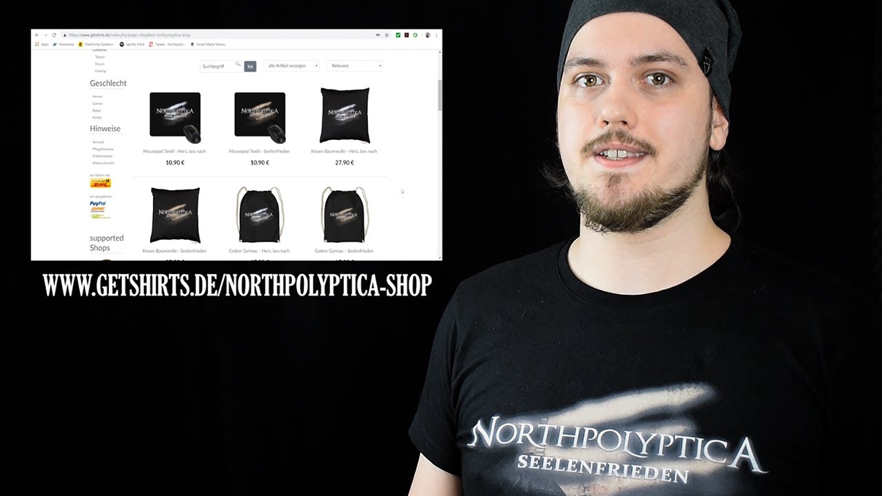 Shoperöffnung | Getshirts.de/northpolyptica-shop | Merchandise