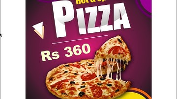 how to Pizza Restaurant  graphic Design - Coreldraw Tutorial #2022
