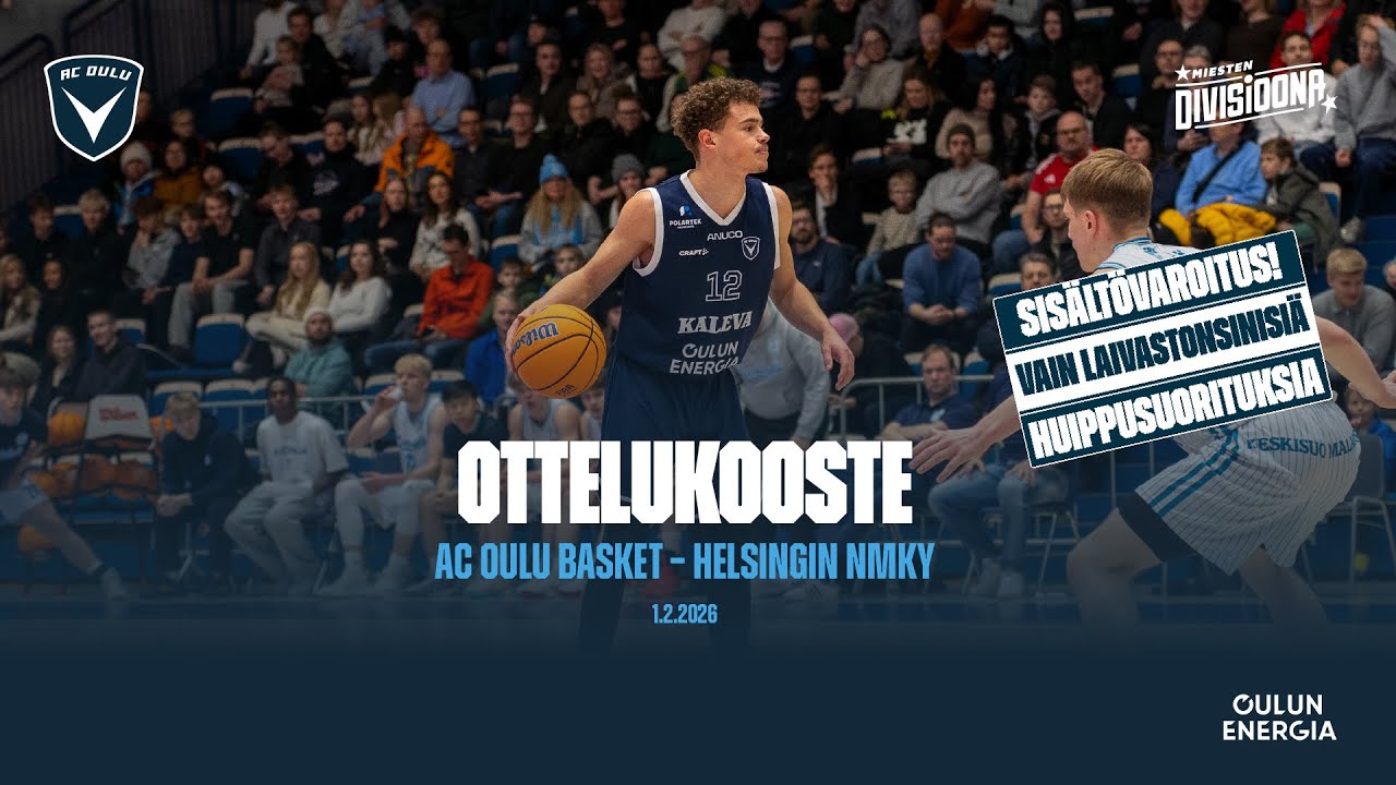 Ottelukooste: AC Oulu Basket – Helsingin NMKY 1.2.2026