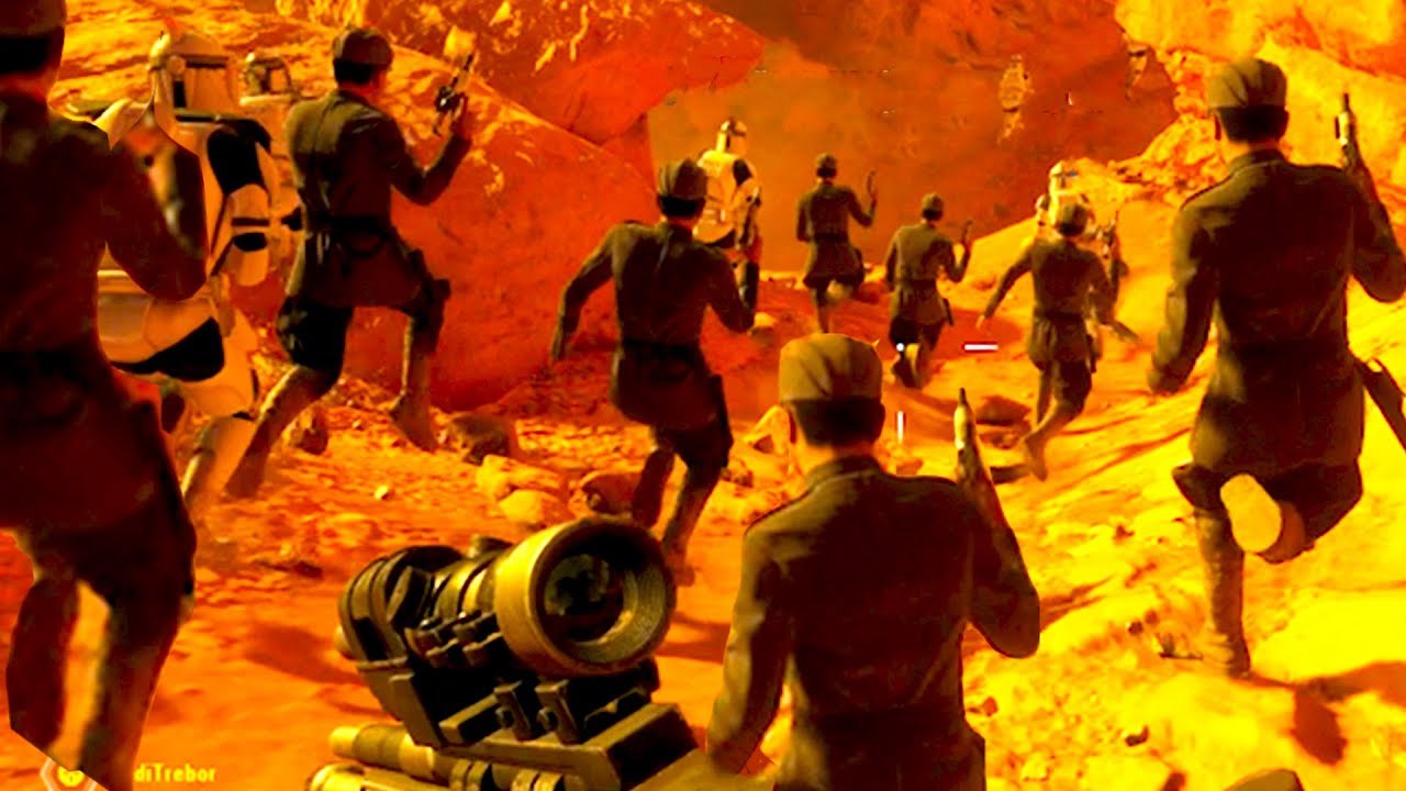 No Armor Officers On Geonosis - Star Wars Battlefront 2 gaming logo