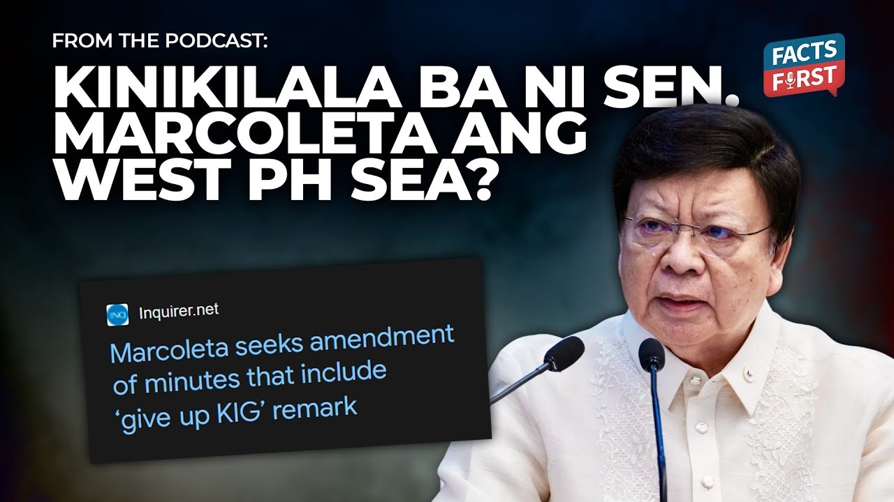 Does Marcoleta recognize the West Philippine Sea?