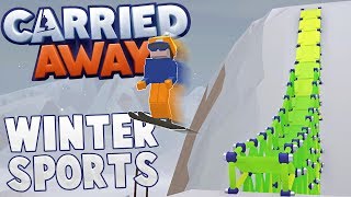 Snowboarding, Skiing & Bobsledding! - Carried Away Winter Sports Gameplay