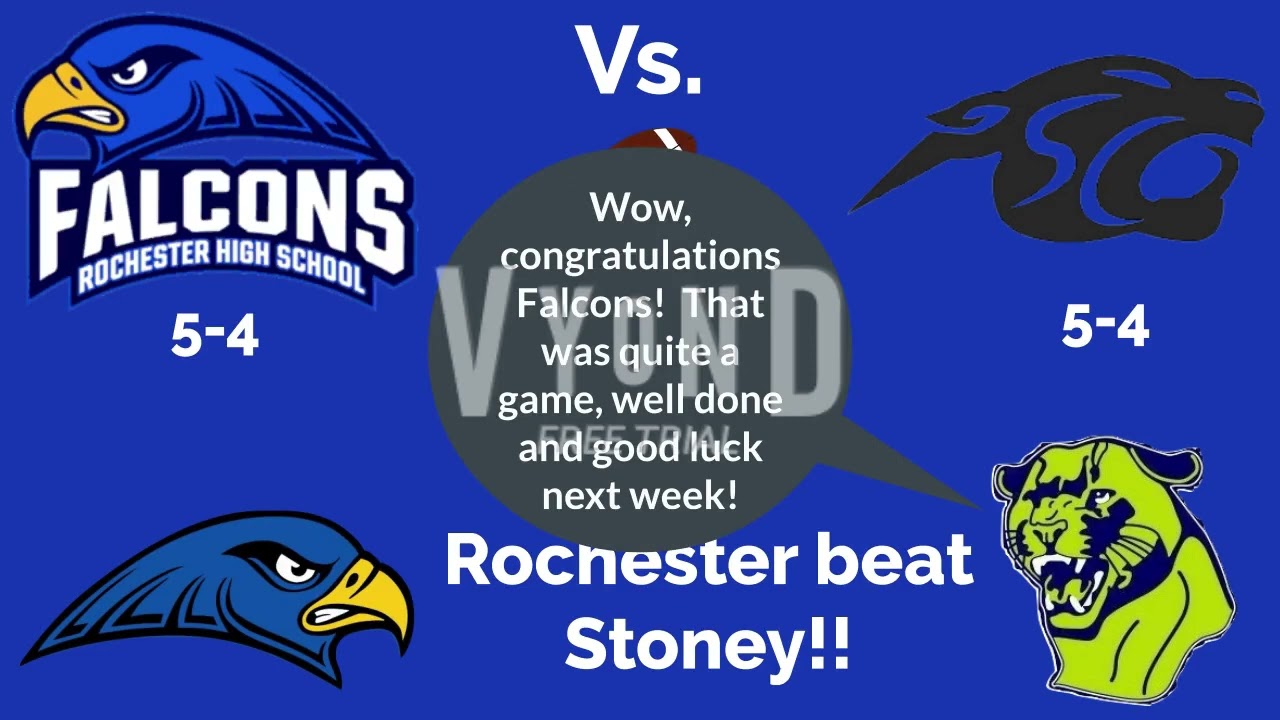 Rochester Vs. Stoney Creek Football Playoff Game Results YouTube