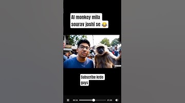 Monkey Vlogger 😂 | Viral AI Video Editing Hack! #shorts #viral #trending