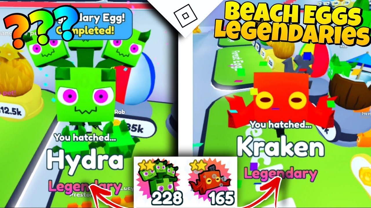 Legendary Hydra & Kraken Of Beach Eggs Hatched On Camera In Pet