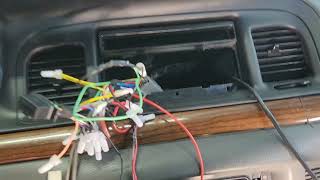 Ford Mercury Crown Victoria Grand Marquis radio installation 