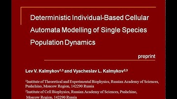 1.3. A double logistic-like population growth model. Cellular automata. 7x7 lattice