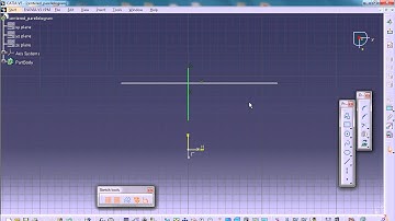 Catia V5 Basic Sketching Tutorial 6 - Centered Parallelogram