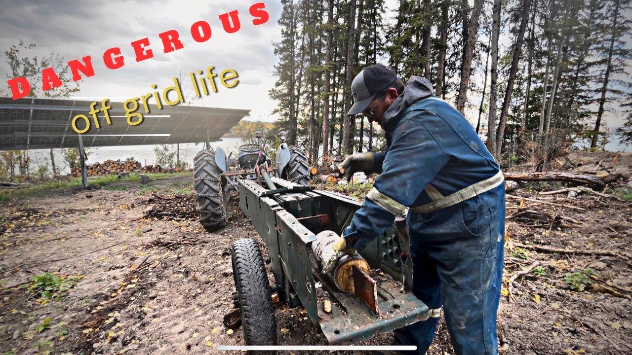 Worlds most DANGEROUS log splitter YouTube