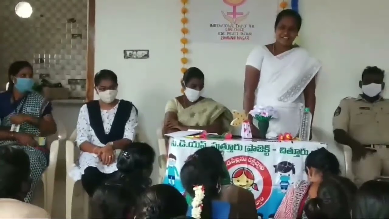 Anganwadi celebrations on International girl child day
