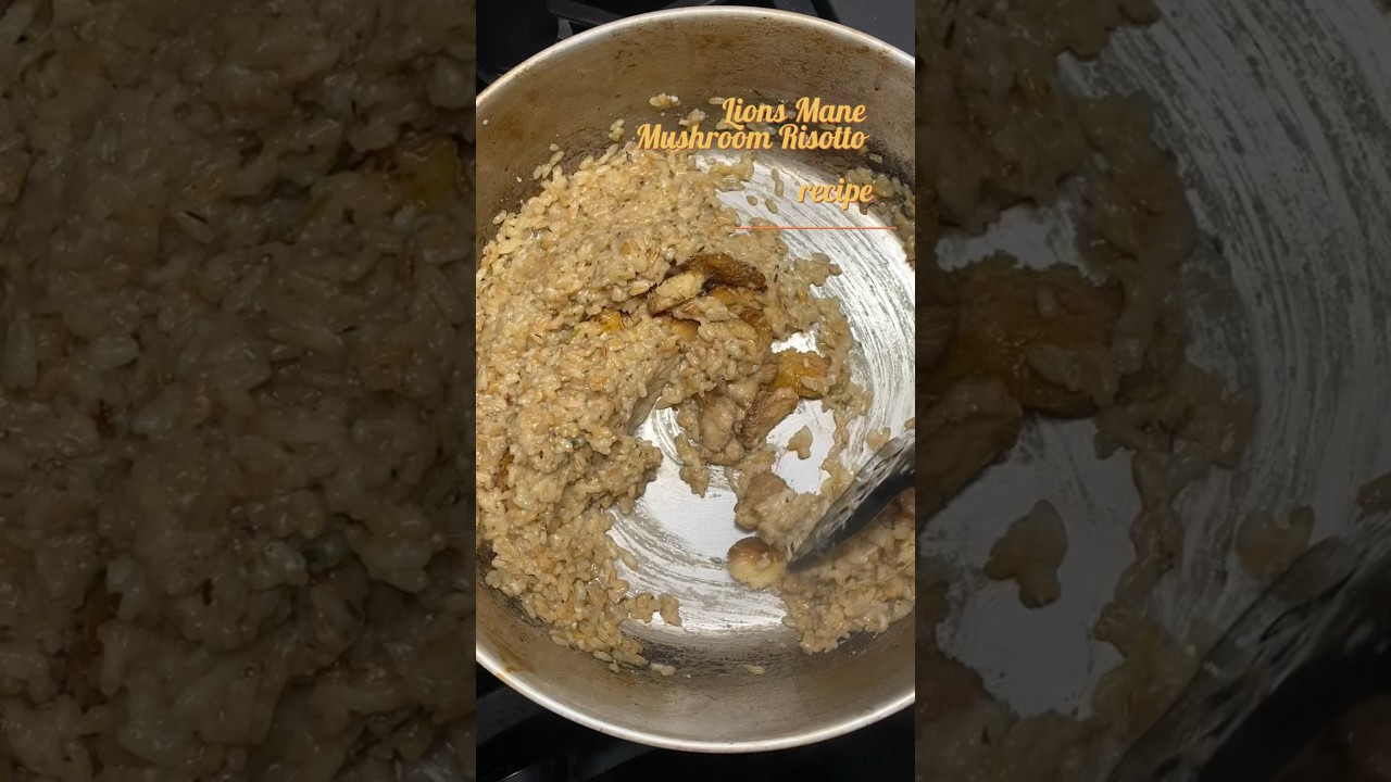 Lions Mane Mushroom risotto recipe 30minuterecipes risottorecipe 