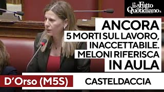 Morti a Casteldaccia, D'Orso (M5S): 