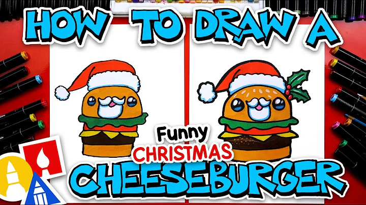 How To Draw A Funny Christmas Cheeseburger