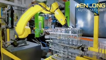 Robot automatic feeding for injection molding machine