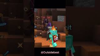 Flamefrags Carried Clownpierce &amp; Purpled ☠️🔥#flamefrags #clownpierce #minecraft #shorts #purpled