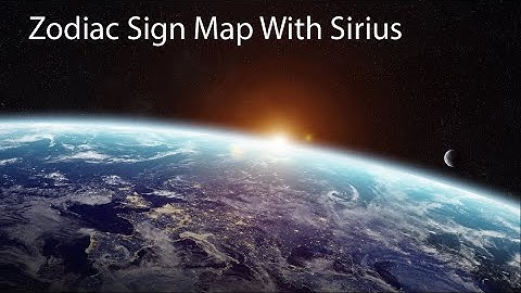 Locational Astrology Course. Tutorial 2. Zodiac Sign Map With Sirius