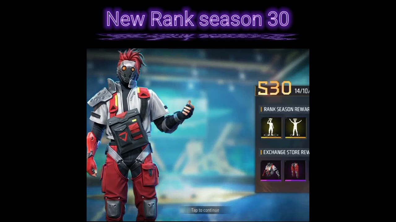 New rank season 30 free fire
