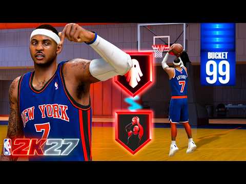 The GREATEST CARMELO ANTHONY BUILD in NBA 2K27! *5 LEVEL SCORER*
