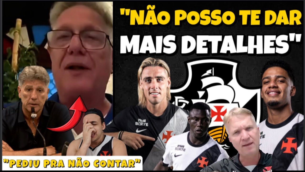 OLHA O QUE RENATO GAÚCHO FALOU SOBRE O VASCO! | DESABAFO FORTE! SPINELLI, BRENNER E MARINO