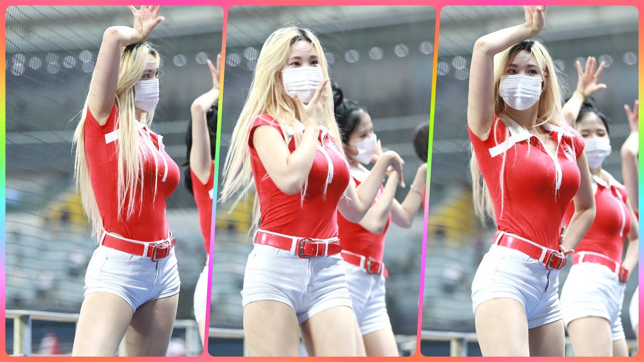 [4K] 치어리더 김현지 직캠 - 현아(HyunA) - I'm Not Cool @프로야구(기아타이거즈)/210627/Fancam By 쵸리(Chori)