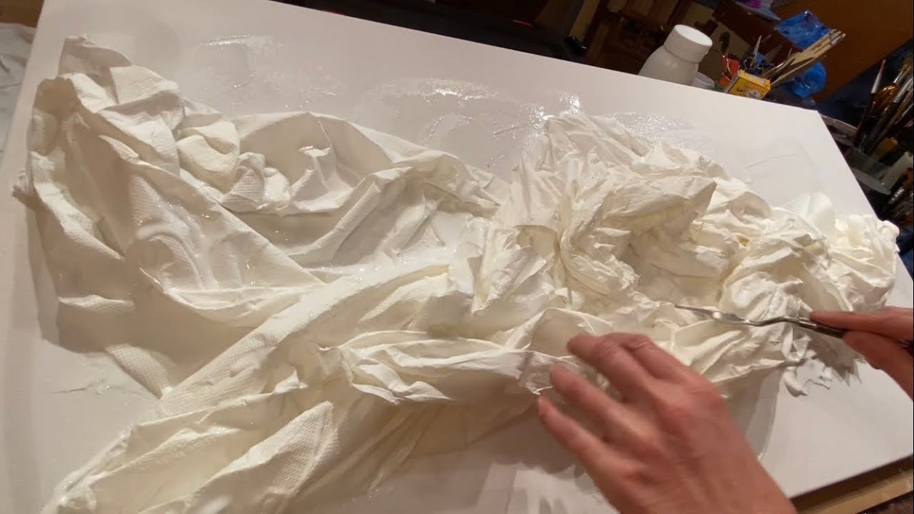 Creare un quadro astratto con carta assorbente…..e finta cornice……