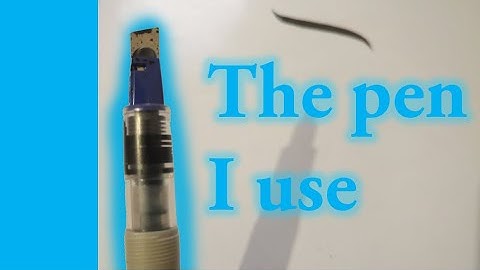 The Pen I Use: Pilot Parallel Pen (modifying it for Arabic calligraphy)
