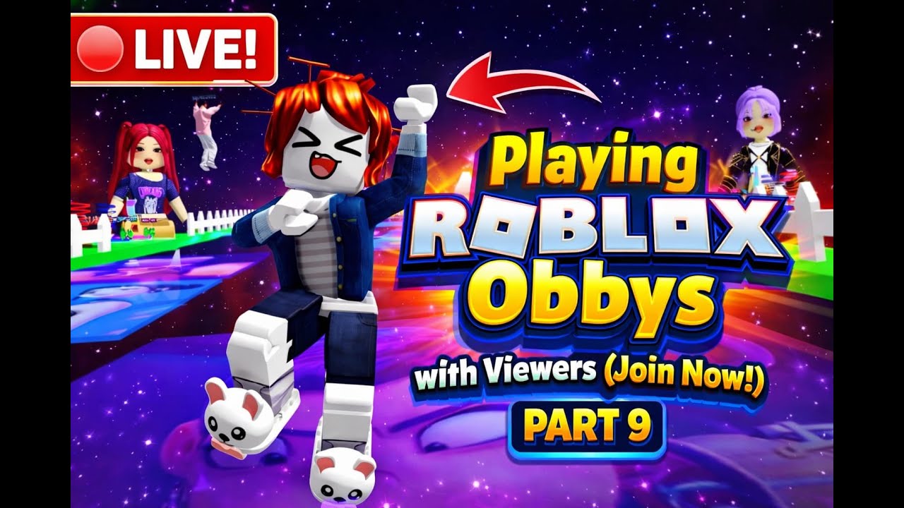 LIVE Playing Roblox Obbys With Viewers Join Now Part 9 YouTube 