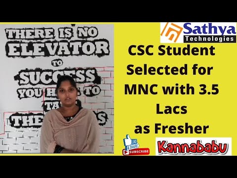 CSC Student Selected for MNC-3.5 Lacs Package