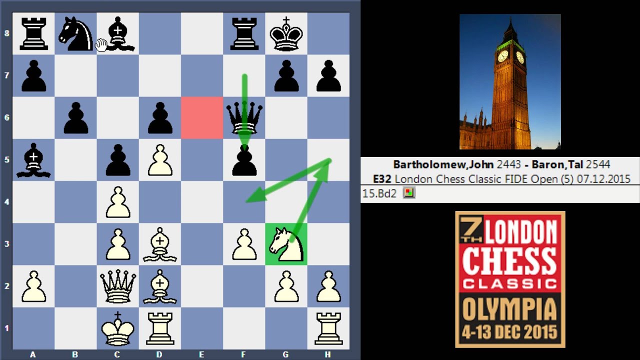London Chess Classic: IM Bartholomew vs. GM Tal Baron [Round 5] - YouTube