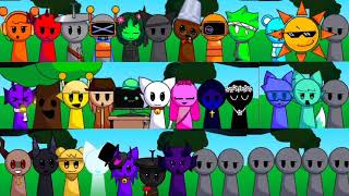 Incredibox Sprunki Spruted Remastered - All Characters Together