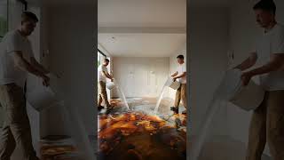 Luxury Amber &amp; Grey Marble#satisfying #relaxing#shorts#luxury#design#home#diy#viral#interiordesign