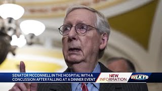 Kentucky Sen. Mitch McConnell hospitalized with concussion after falling