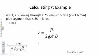 CE 331 - Class 8 (7 Feb 2019) Hardy Cross Method (loop method) for pipe networks Profile