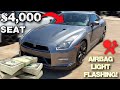 NISSAN GT-R AIRBAG LIGHT ON / FLAT TIRE MESSAGE ON DASH DIAGNOSIS &amp; FIX