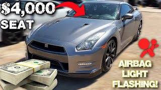 NISSAN GT-R AIRBAG LIGHT ON / FLAT TIRE MESSAGE ON DASH DIAGNOSIS & FIX