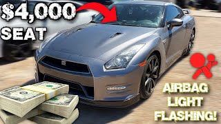 NISSAN GT-R AIRBAG LIGHT ON / FLAT TIRE MESSAGE ON DASH DIAGNOSIS &amp; FIX