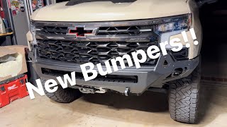 New ADD front and rear bumpers for the 2022+ Silverado ZR2!! Plus we are mounting a winch!