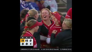 Wisconsin pulls off upset with walk-off homer against Oregon | Big Ten Softball