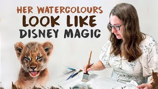 Irina Kukrusova의 사실적인 수채화 동물의 주요 비밀 screenshot 3